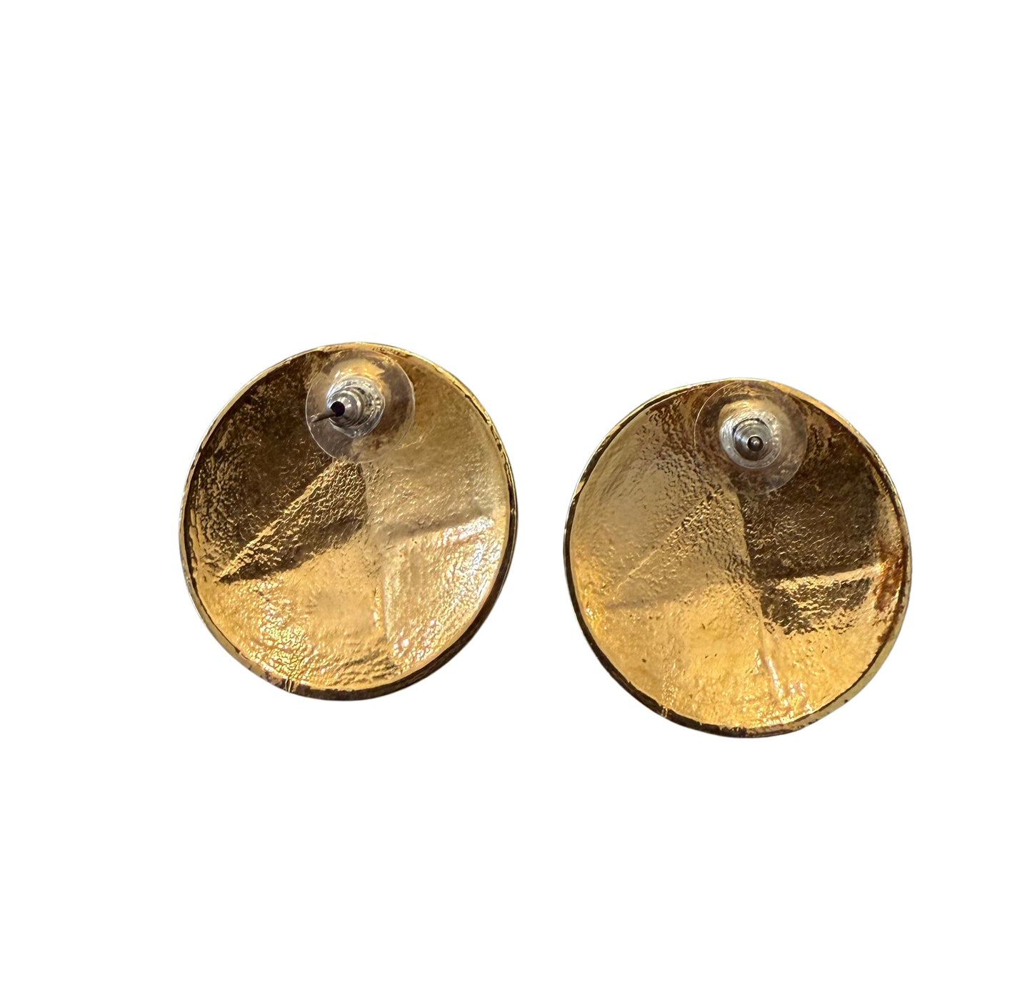 Vintage Black & Gold Geometric Statement Earrings