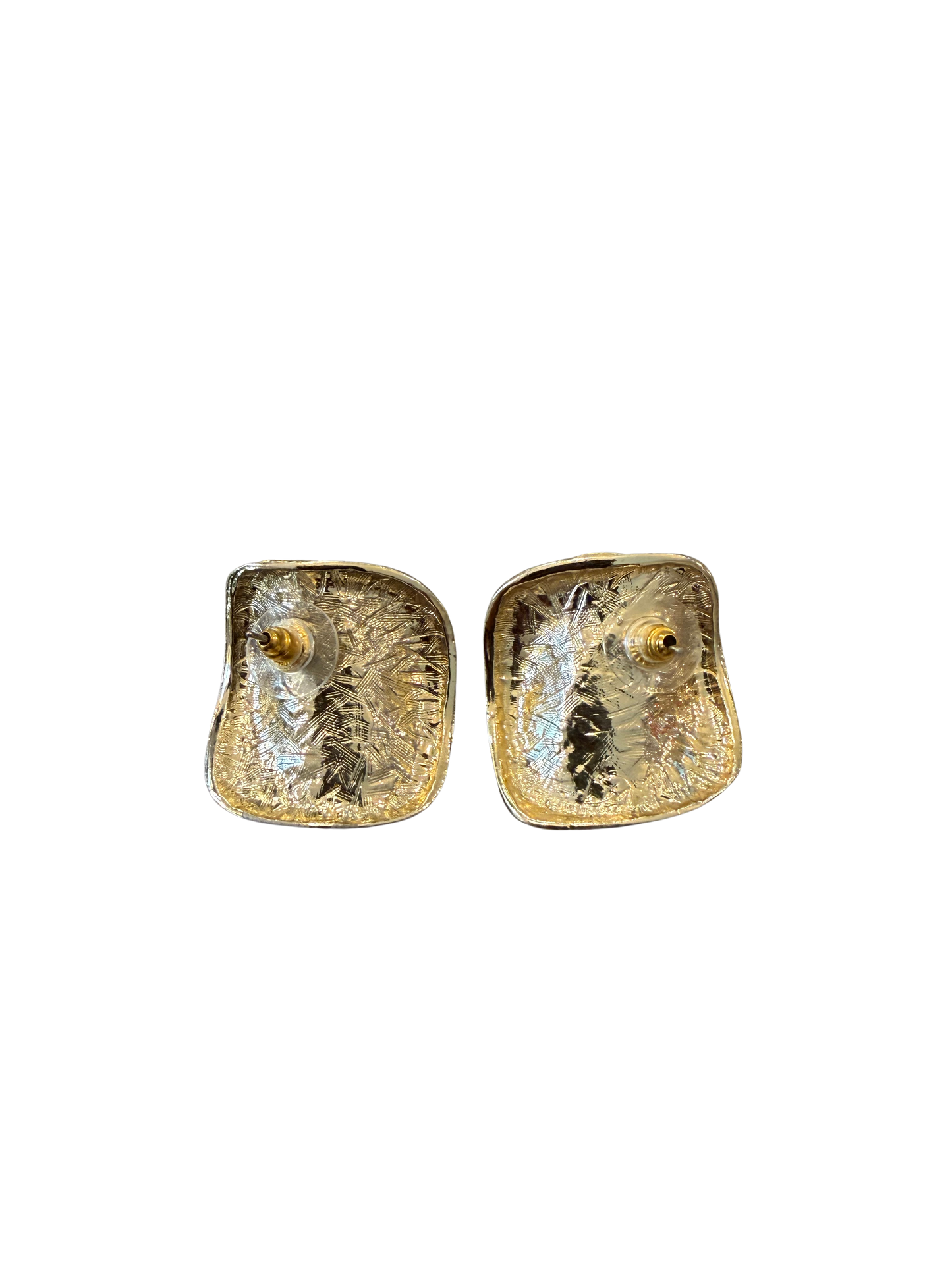 Vintage Black & Gold Statement Earrings