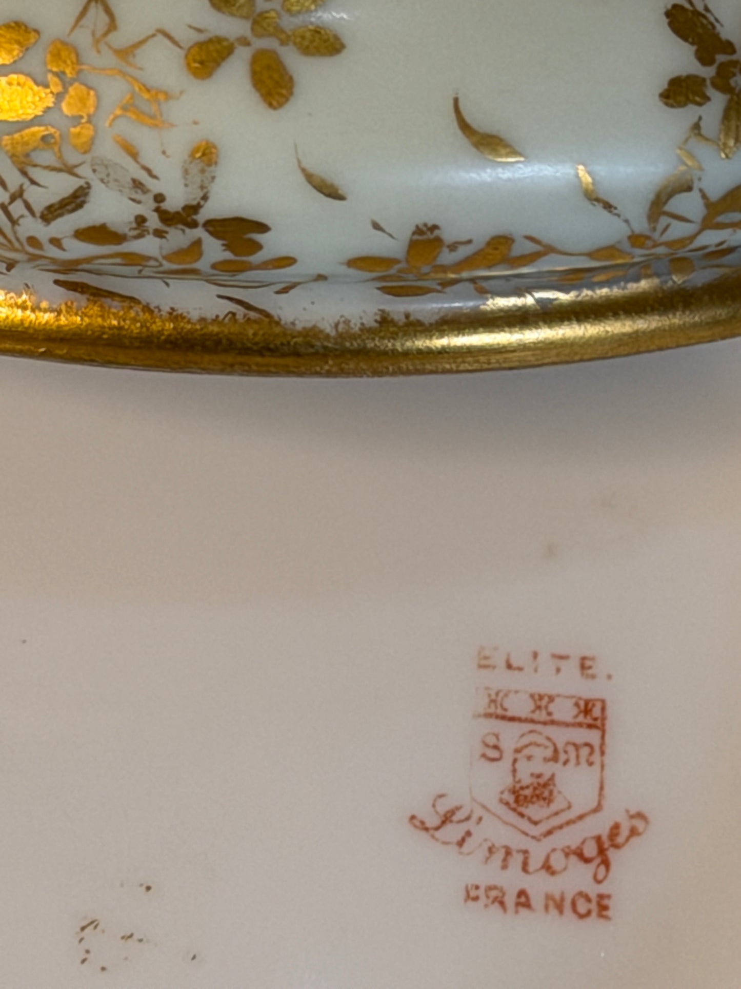 Vintage Limoges Porcelain Lidded Trinket Box